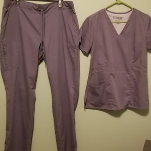 Grey's anatomy tall pewter xl pants/ medium top